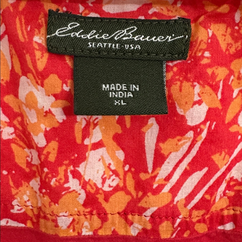 Eddie Bauer Red Floral Maxi Dress - Picture 2 of 3
